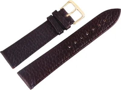 Produktbild von Echtleder-Uhrenarmbänder, dunkelbraun, VE 12, 12 mm - 24 mm