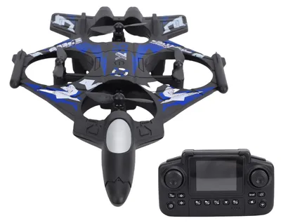Produktbild von RC-Flugzeug, ferngesteuertes Starrflügelflugzeug mit Kamera, 2,4 GHz, 360°-Flip, Höhenhaltesystem, 3 Geschwindigkeitsmodi, Headless-Modus, LED-Beleuchtung für