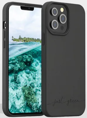 Produktbild von Just Green  Case Apple iPhone 13 Pro Max schwarz