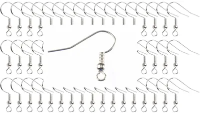 Produktbild von Ohrringe selber machen 300 Ohrhaken Rohling Miniblings Fischhaken DIY versilbert