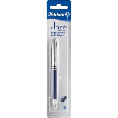 Image de Pelikan 807104 Drehkugelschreiber Jazz Classic Metall dunkelblau Blister