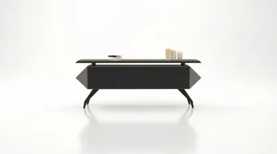 Immagine prodotto di Console nera, moderna, per soggiorno, mobile contenitore