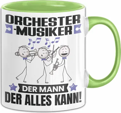 Produktbild von Orchestermusiker Tasse Geschenk für Orchestermusiker Der Mann Der Alles Kann Geschenkidee zum Geburtstag (Grün)