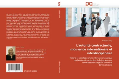 Produktbild von L'autorité contractuelle, mouvance internationale et interdisciplinaire