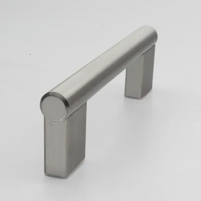 Produktbild von [Handgriffshop] Tjarco Möbelgriff Stahl 96 mm Küchengriff Schrankgriff Schubladengriff Möbelbeschlag Lochabstand 96mm Griff Edelstahl-Optik