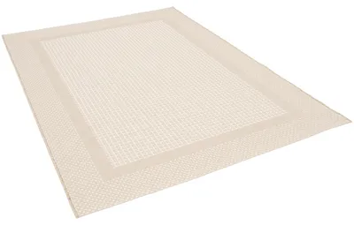 Produktbild von In & Outdoor Teppich Sisal Optik Modern Bordüre, Größe:120x170 cm, Farbe:Creme