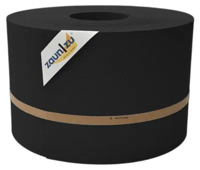 Produktbild von Sichtschutzstreifen zaun|zu PREMIUM 50m Rolle PP Zaunblende für Doppelstabzaun Schwarz, 50m
