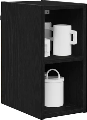 Produktbild von （Robust Möbel） Hängeschrank Schwarz Eichen-Optik 20 x 29,5 x 40cm - Küchenschränke CL156162 - Küchenschränke