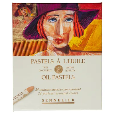 Produktbild von Sennelier Oil Pastels - Portrait - 24 Ölpastelle - N132520.243