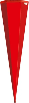 Produktbild von rot eckig, Rot(h)-Spitze 85 cm