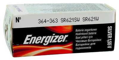 Zdjęcie produktu dla Energizer 363/364, Jednorazowa bateria, Srebrny-Oksydowany, 1,55 V, 1 szt., 20 mAh, Srebrny