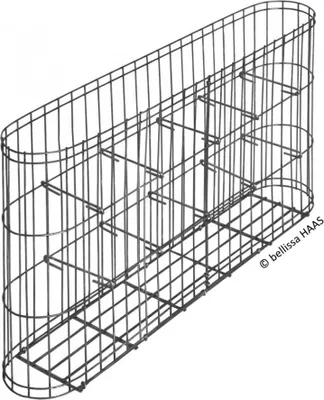 Produktbild von bellissa® Gabione Leonardo 60 x 10 x 30 cm