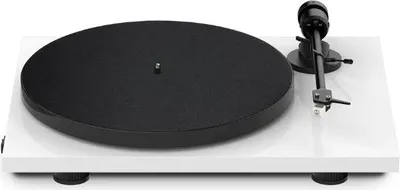 Obrázek produktu pro Pro-Ject E1 BT, Gramofon s řemínkovým náhonem, Poloautomatický, Černá, Bílá, 33,45 ot/min, 33,45 ot/min, 65 dB
