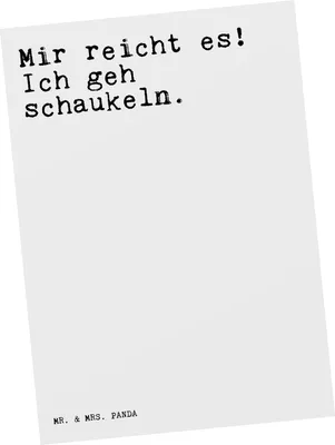 Produktbild von Mr. & Mrs. Panda Grußkarte Mir reicht es! Ich... - Weiß - Geschenk, Zitat, Postkarten, Neuanfang, Sprüche, Spruch, Postkarte, Ansichtskarte, Fotokarte, bildkarte