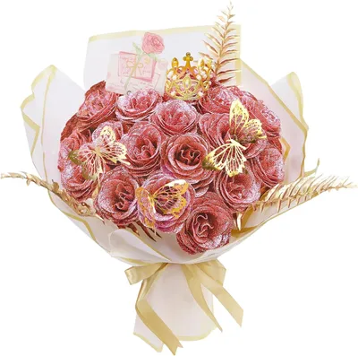 Produktbild von Künstliche Rosen Blumenstrauß 24 Stück, 32 cm, für Hochzeit