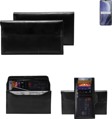Produktbild von K-S-Trade Handy Hülle kompatibel mit Oppo Reno Z SD710 Schutz Hülle Tasche Schutz Case Handytasche Kunstleder schwarz, 1x