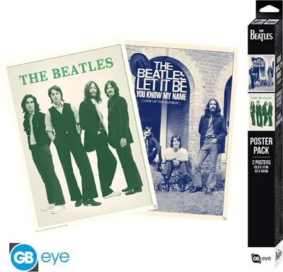 Produktbild von THE BEATLES - Set 2 Posters Chibi 52x38 - The Beatles