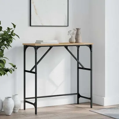 Produktbild von "im Angebot" Konsolentisch Sonoma-Eiche 75x32x75 cm Holzwerkstoff - Kaffeetisch CC22863