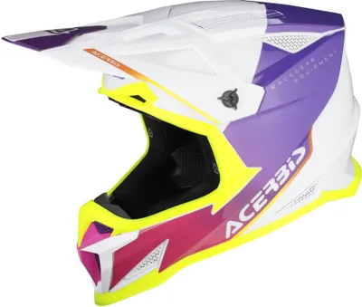 Obrázok produktu pre Motokrosová prilba ACERBIS T711 bielo-fialová-lesklá veľkosť M