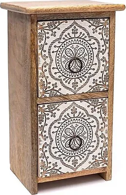 Image de Armoire à Tiroirs Imprimé Mandala - 17,5x14x31cm