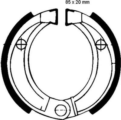 Immagine prodotto di Ganasce freno EBC H338 D.85mm