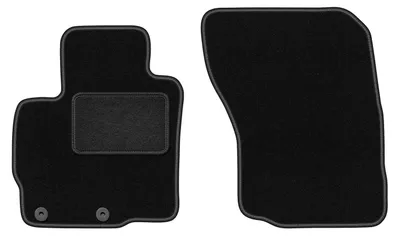 Zdjęcie produktu dla Wielganizator dywaniki welurowe LUX przednie do Mitsubishi Outlander III SUV (2012-) - czarne dywaniki samochodowe BASIC komplet (2 szt.)