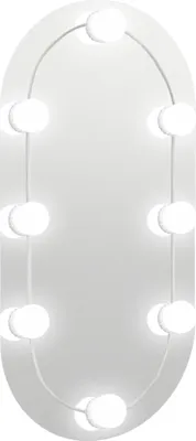 Obrázek produktu pro vidaXL Zrcadlo s LED světly 60x30 cm Skleněný ovál