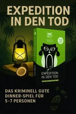 Produktbild von Culinario Mortale Expedition in den Tod, Brettspiel, Detektiv, 16 Jahr(e), 3 min