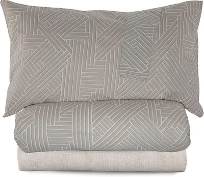 Image de Parure de lit en coton pur, pour lit double