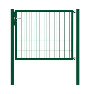 Produktbild von Alberts Einzeltor Flexo mit Zubehör, zum Einbetonieren, grün, Breite 125 cm, Höhe 100 cm