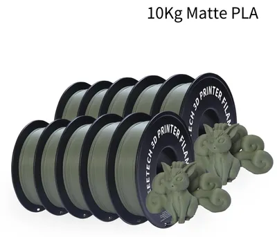 Image de Filament PLA - Pour imprimantes 3D - 1,75 mm - 10 kg - Bobine scellée sous vide - Vert
