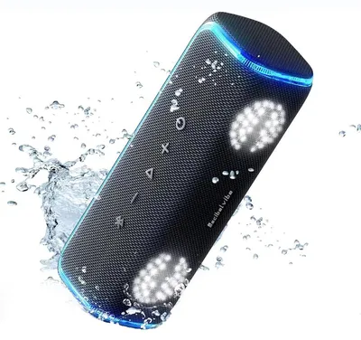 Obrázek produktu pro Přenosný Bluetooth reproduktor, vodotěsný (IPX7), výkon 30 W, výdrž baterie 25 hodin, LED světelná show