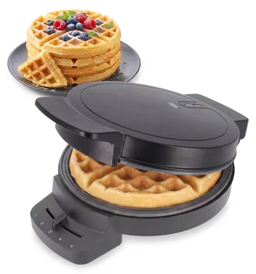 Wafelijzer für runde belgische Waffeln, 1000 W, einstellbar