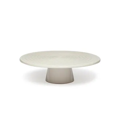 Produktbild von Dutchdeluxes - Handgefertigt - Tortenständer - Keramik - Groß - 32 cm - Weiß
