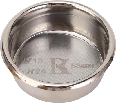 Produktbild von 58mm Siebträgerkorb Kaffeefilter 304 Edelstahl Maschinenzubehör 18G