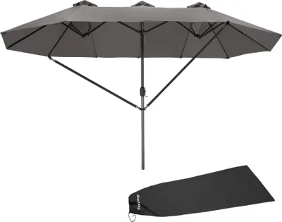 Produktbild von Slnečník Silia 460x270cm s 3 strieškami - sivý