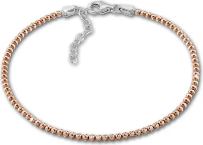 Image de SilberDream Bracelet femme boule 925 argent diamanté 18-21cm rose SDA1108E