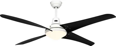 Produktbild von Deckenventilator mit Beleuchtung und Fernbedienung Mirage 142 cm Weiß / Schwarz