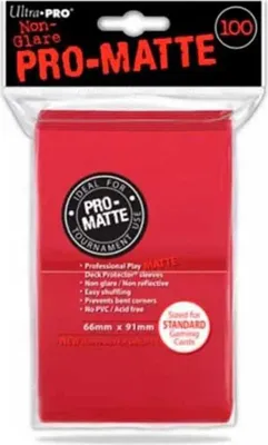 Immagine prodotto di UP Pro-Matte Sleeves rosso (100 ct.)