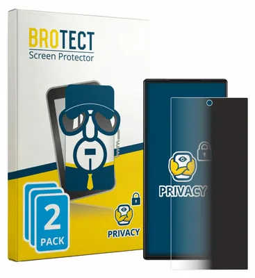 Produktbild von 2x BROTECT Sichtschutzfolie für ZTE Nubia Red Magic 9 Pro Anti-Spy Privacy Sichtschutz Blickschutz Folie Blaulicht-Schutz