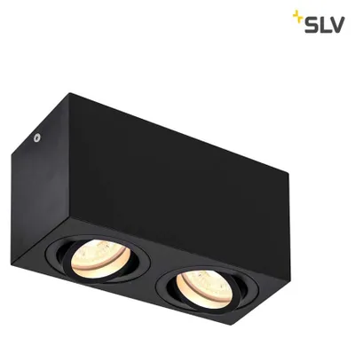 Zdjęcie produktu dla Triledo Podwójna lampa sufitowa natynkowa 2-punktowa czarna GU10