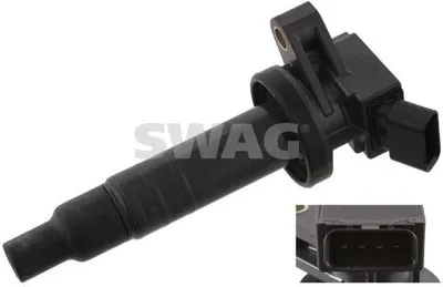 Produktbild von SWAG 81 93 2056 Zündspule für TOYOTA Yaris Schrägheck (P9) AYGO (WNB1, KGB1) Yaris Schrägheck (P13) AURIS (NRE15, ZZE15, ADE15, ZRE15, NDE15)