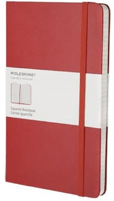 Produktbild von Moleskine Notizbuch kariert Large DIN A5 rot