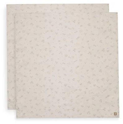 Image de Jollein 535-852-68199, Couverture d'emmaillotage, Beige, Motifs, Coton, Garçon/Fille, Lavable en machine
