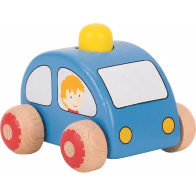 Productafbeelding van GOKI houten auto met claxon, rood
