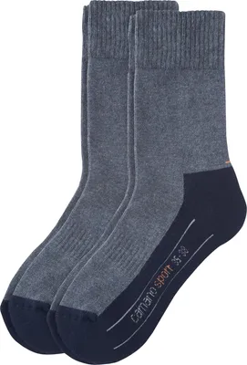 Produktbild von Camano Unisex-Sportsocken 2 Paar jeans 35 - 38