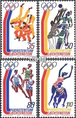 Produktbild von Briefmarken Liechtenstein 1976 Mi 651-654 (kompl.Ausg.) gestempelt Montreal