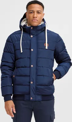 Produktbild von BLEND BHFrederico Herren Winterjacke Steppjacke warme Jacke gefüttert mit Kapuze Kordelzug Eingrifftaschen Regular fit