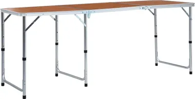 Produktbild von Klappbarer Campingtisch Aluminium 180 x 60 cm