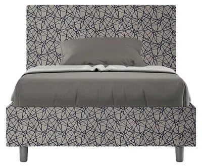 Immagine prodotto di Letto 1 Piazza e Mezzo 120x200 cm con Rete e Contenitore Adele Era 09 Blu
